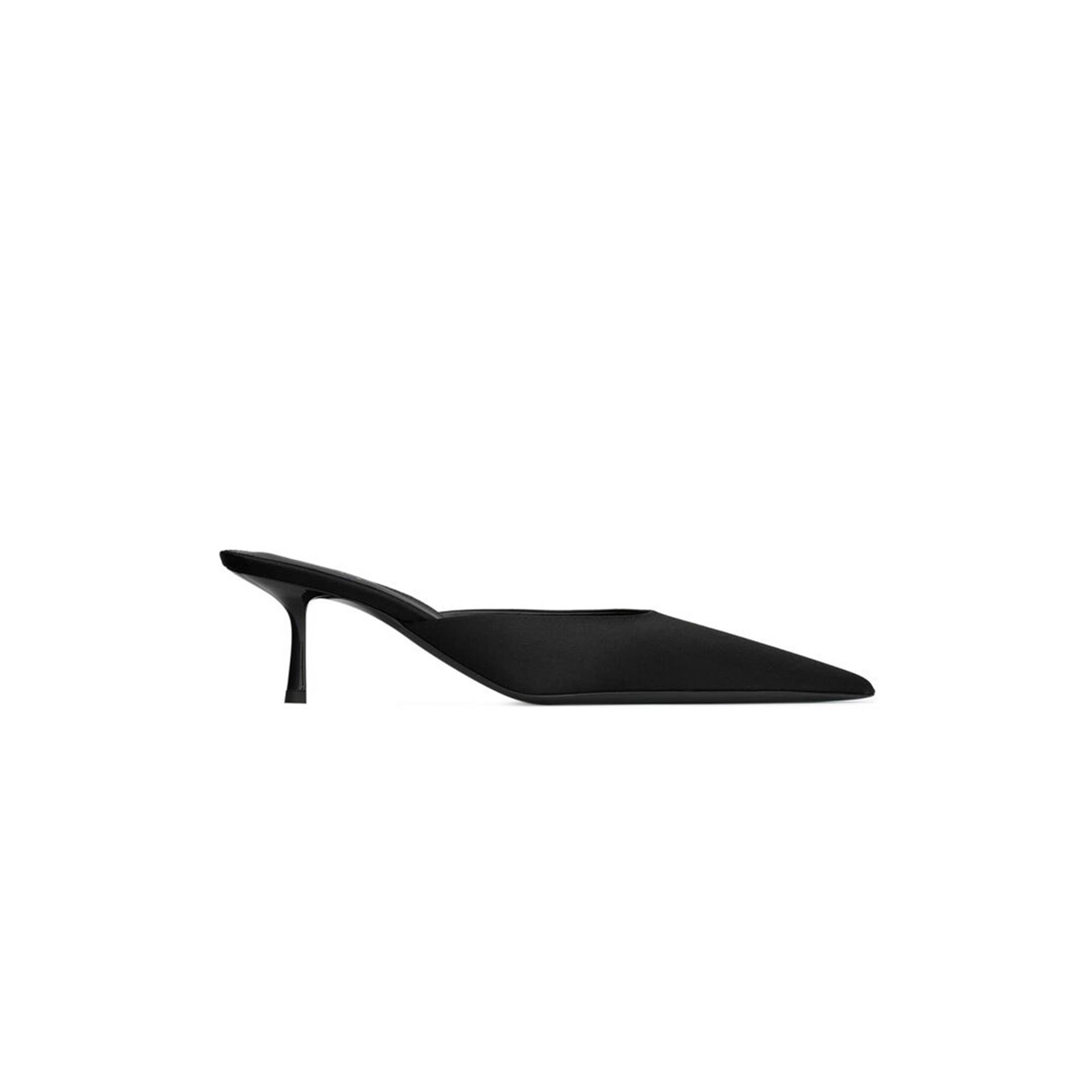 YSL BARBARA MULES IN SATIN CREPE 7869079QN001000 YSL BARBARA MULES IN SATIN CREPE 7869079QN001000